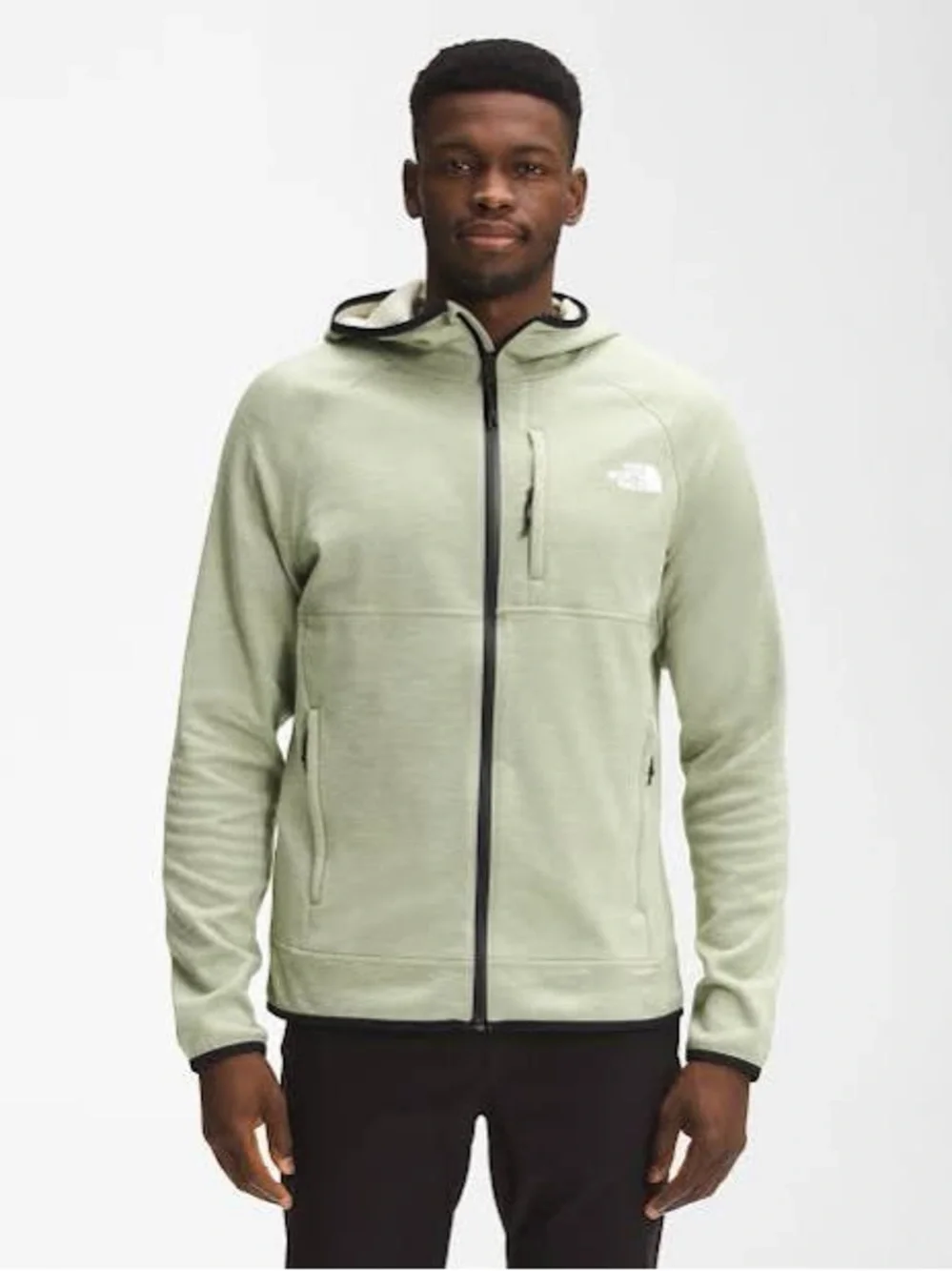 The North Face Canyonlands Full Zip Fleece Hoodie Sage Green Heather M